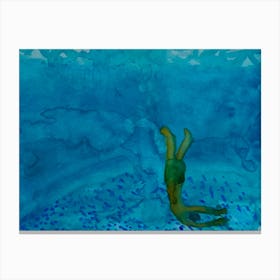 'Swimming' Canvas Print