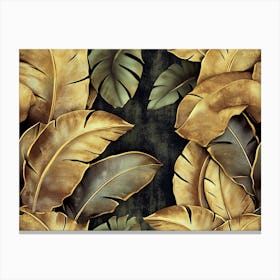 Golden Leaves 1 Canvas Print