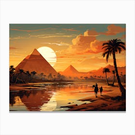 Egyptian Sunset Canvas Print