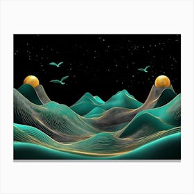 Abstract Landscape Canvas Print