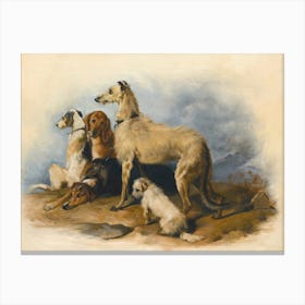 Highland Dogs, Sir Edwin Henry Landseer Canvas Print