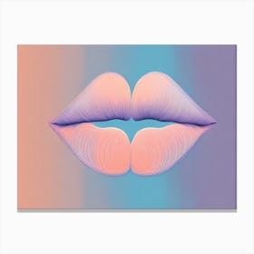 Kisses VECTOR ART Canvas Print