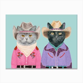 Rodeo Cats Canvas Print