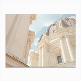 Dome of St. Peter's Basilica Close-Up Canvas Print