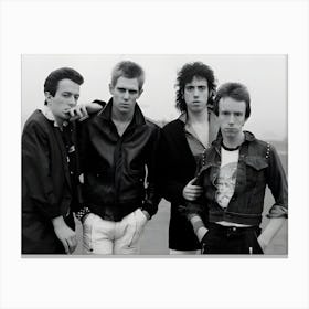 English Punk Rock Group The Clash, New York, 1978 Canvas Print