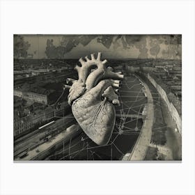 Heart In The City (II) Canvas Print