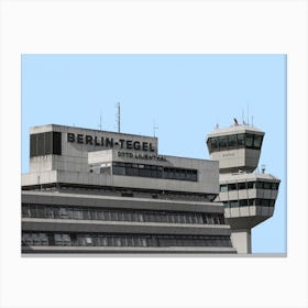 Architecture Brutalism Tegel Airport Canvas Print