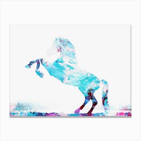 Animal Negative Space ― Horse Canvas Print