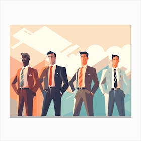 Businessmen In Suits 3 Canvas Print