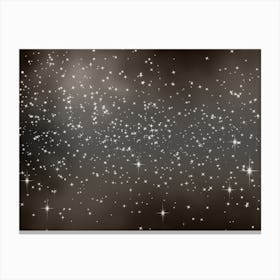 Pearl White Shining Star Background Canvas Print