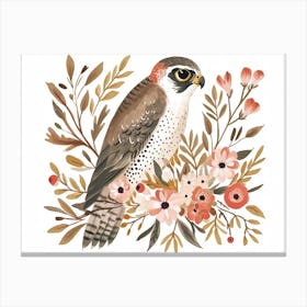 Little Floral Falcon 2 Canvas Print