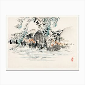 Fishing Baskets, Kōno Bairei Canvas Print