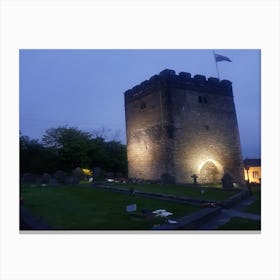 Church Tower at night Canvas Print