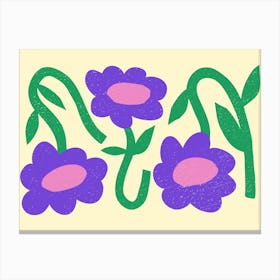 Purple Flowers 4 Canvas Print