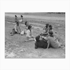 Untitled Photo, Possibly Related To Pecan Shellers Eating Lunch, San Antonio, Texas By Russell Lee Canvas Print