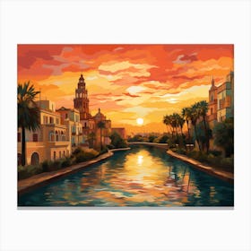 Sizzling Seville Sunsets Canvas Print