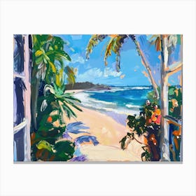 Byron Bay From The Window View Painting 3 Canvas Print