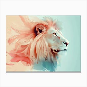 Lion Animal Abstract 3 Canvas Print