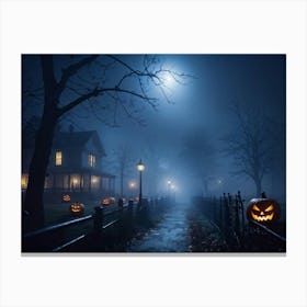 Halloween In The Woods 1 Canvas Print