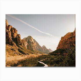 Desert River View Canvas Print