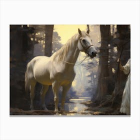 Rustic Vintage Horse Canvas Print