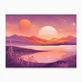 Landscape VECTOR ART Canvas Print