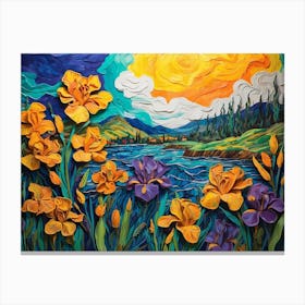 Iris Painting ala Vincent 2 Canvas Print