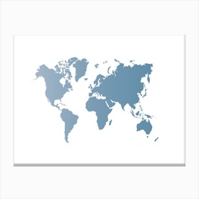 World Map 20 Canvas Print