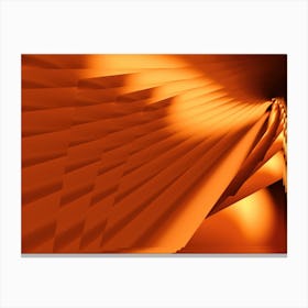 Abstract Dynamic Orange Light Pattern Stampe su tela