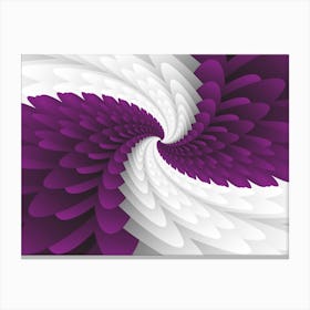 Violet Majestic Wings Canvas Print