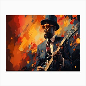 Blues Musician 1 Canvas Print