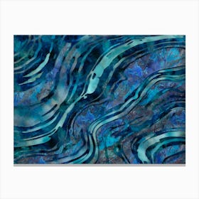 Gemstone Blue Teal Canvas Print