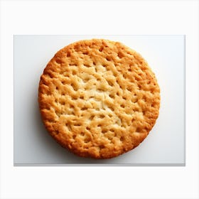 Biscuit On White Background Canvas Print