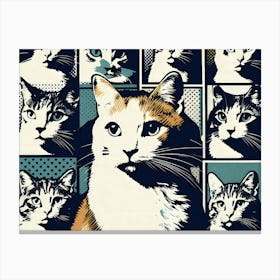 Cats Portrait Canvas Print