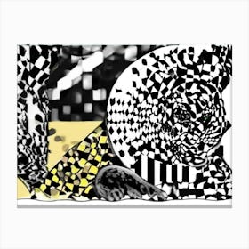 Tiger And Zebra Canvas Print