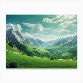 Mountain Landscape Canvas Print