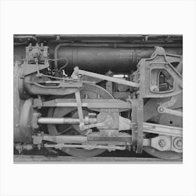 Detail Of Locomotive, Big Spring, Texas By Russell Lee Canvas Print