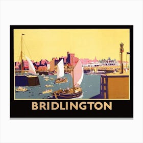 Port In Bridlington, England Canvas Print