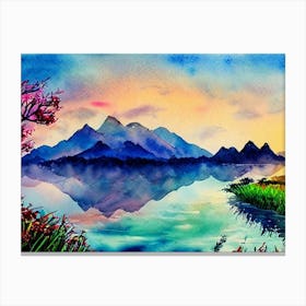 Serenade Of The Twilight Waters Canvas Print