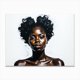 Mural Art Painting Of Beautiful Woman 20 Canvas Print