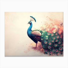 Peacock 17 Canvas Print