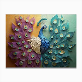 Peacock 1 Canvas Print