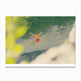 Cliff Jumper Canvas Print