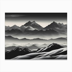 Mountain Range 1 Canvas Print