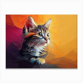 Cat Painting 2 Canvas Print