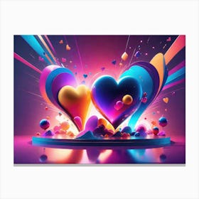 Colorful Heart Creative 47 Canvas Print