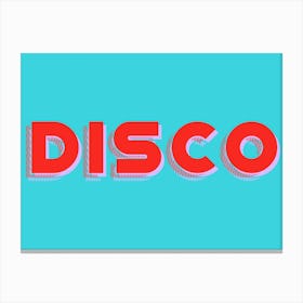 Disco Canvas Print