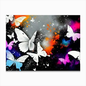 Butterflies In The Sky 26 Canvas Print