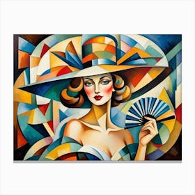 Hat And Fan 6 Canvas Print