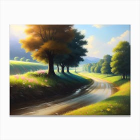 Road In The Countryside 8 Canvas Print